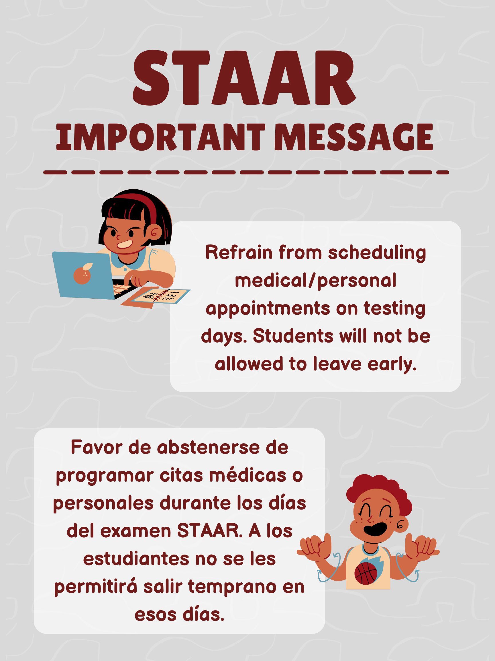  STAAR Important Message 2025